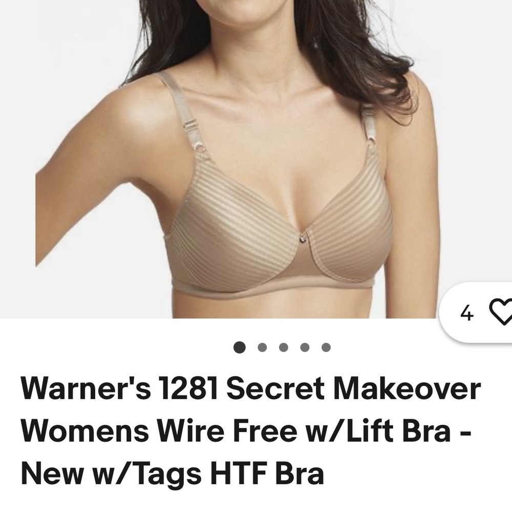 Warner's Women's Wire-Free Lift Bra - Tan Sz 36B NEW with tag